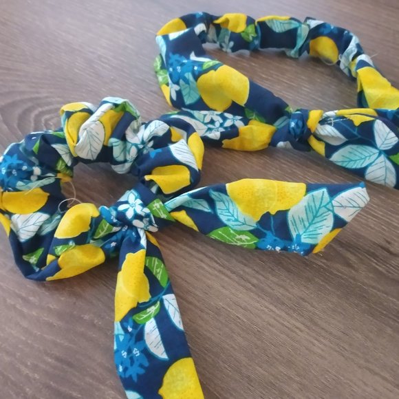 Blue Lemon Mom and Daughter Headband and Hair Tie - Picture 1 of 1